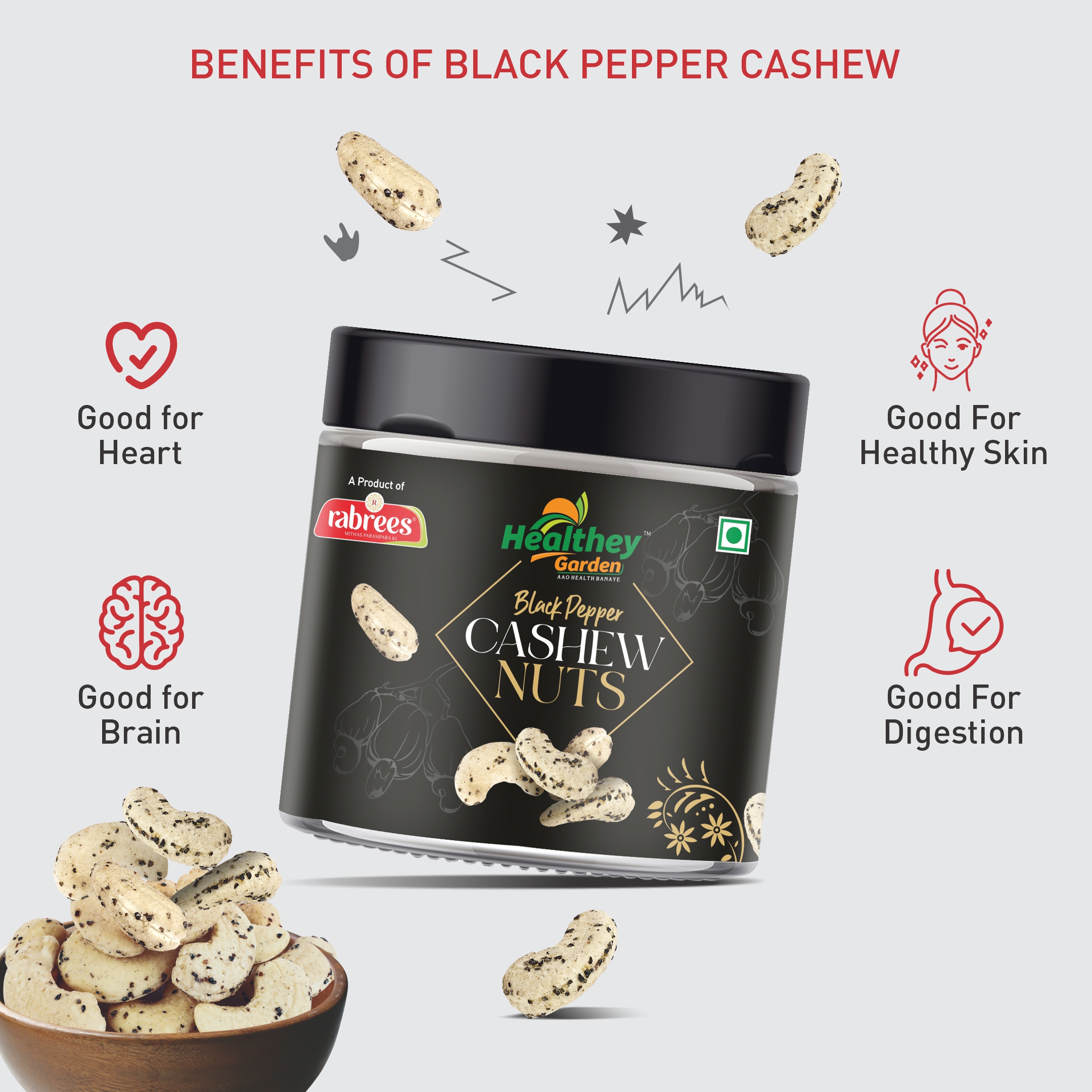 Black papper cashew